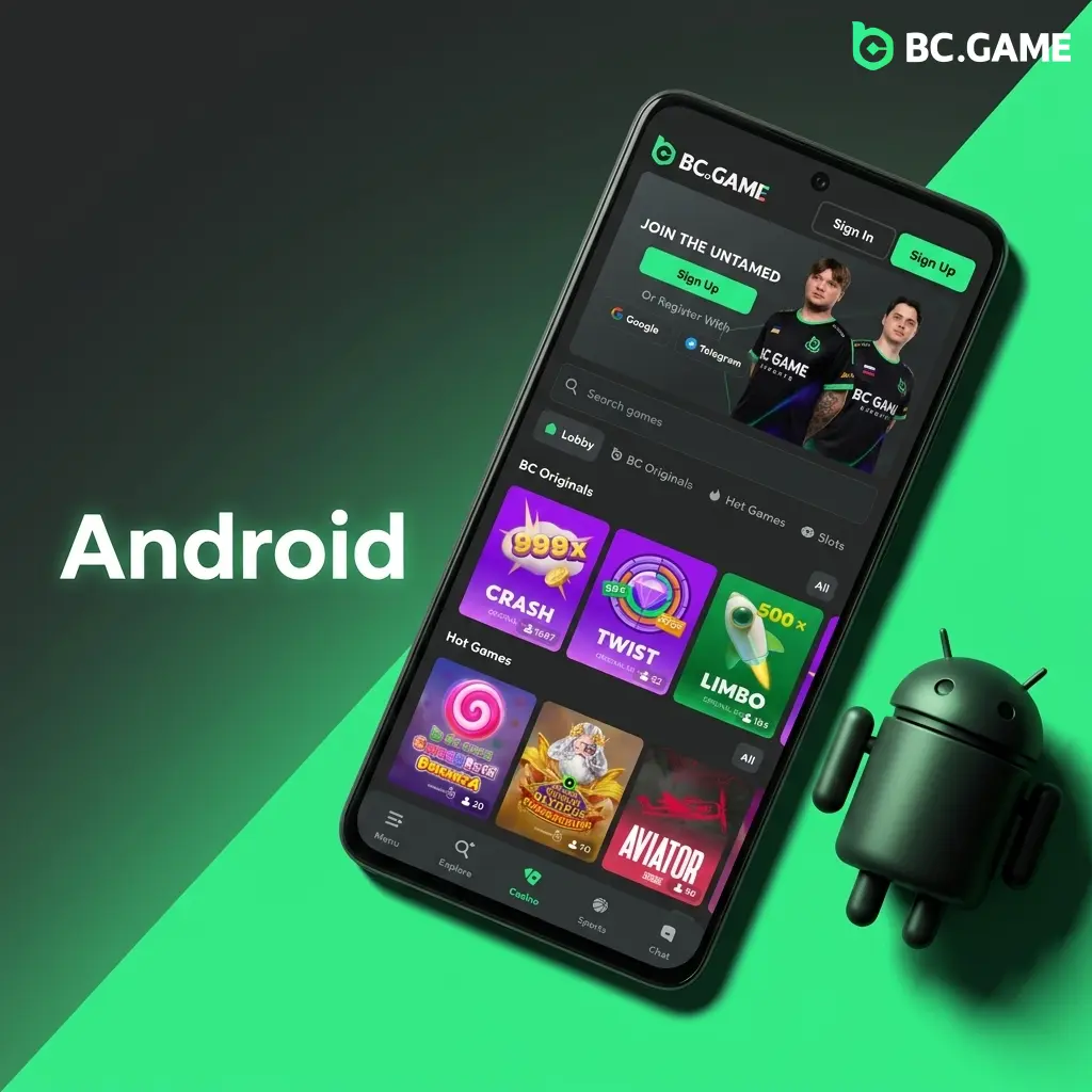 BC Game Android app APK download and installation steps for devices running Android 5.0 or higher