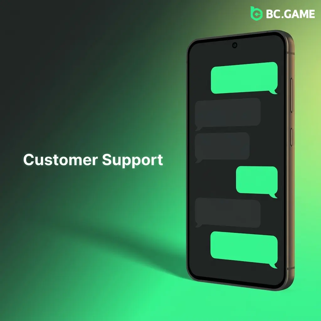 BC Game customer support options including live chat, email, Telegram, and Help Centre for UK players