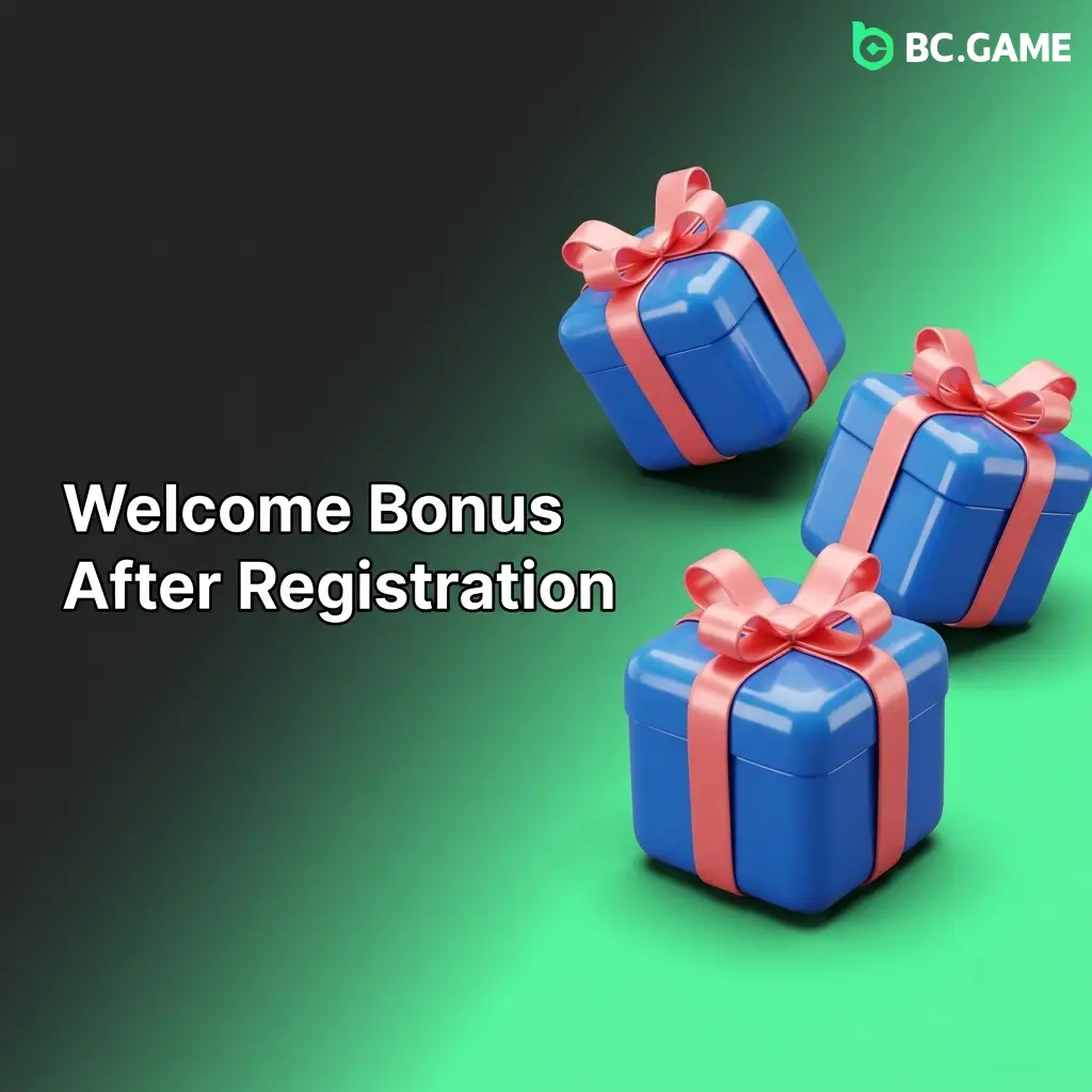 BC Game 360% welcome bonus package across 4 deposits for casino and sportsbook after registration