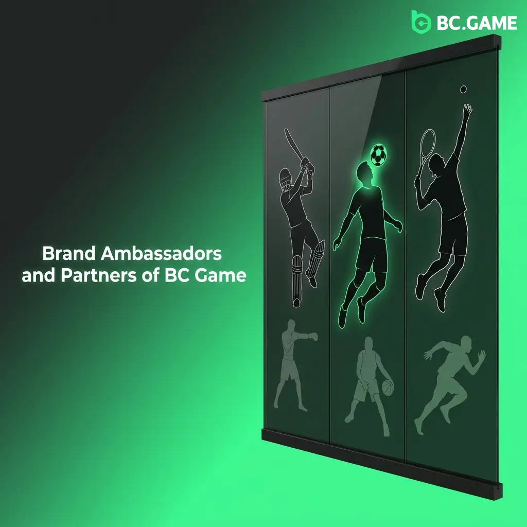 BC Game brand ambassadors and partners including Leicester City FC, Watford FC, and UFC sponsorships