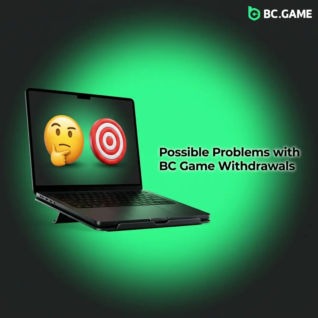 BC Game withdrawal problems including KYC verification, wagering requirements, wallet errors, and security holds